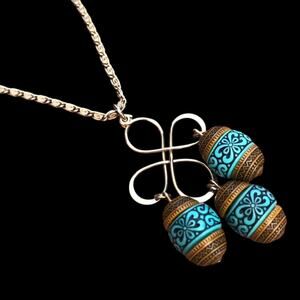 Vintage Mid Century Mod Sarah Coventry Polka 1974 Pendant Necklace